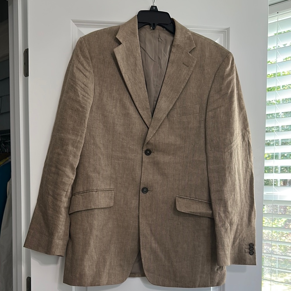 Banana Republic Tan Sport Coat with Notch Lapel